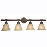 Fresno  Vanity Light in Aged Bronze Finish