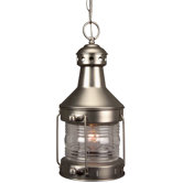 Large Nautical Brass Outdoor Hanging Pendant Lantern