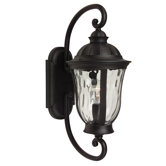 Frances Outdoor Small Wall Mount Lantern in Oiled Bronze
