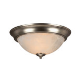 Arch Pan Alabaster 2 Light Flush Mount