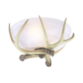 Two Light Antler Bowl Ceiling Fan Light Kit