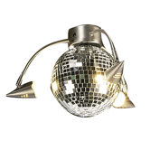 Three Light Disco Ball Ceiling Fan Light Kit