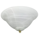 Elegance Two Light Alabaster Ceiling Fan Light Kit