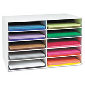 Classroom Construction Paper Storage