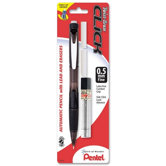 Mechanical Pencil, w/Twist Eraser, Refillable, 0.5mm, Asst.