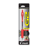 Gel Pen,Retractable,Refillable,Extra Fine,Red