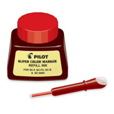 Refill Ink, w/ Dropper, 1 oz., Red