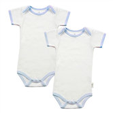 Tadpoles Organic 2-Piece Short-Sleeved Romper Set