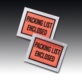Full-Print Self-Adhesive Packing List Envelope in Orange