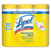 Disinfecting Wipe, 7 X 8, 3/Pack