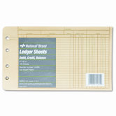 Extra Sheet for Four-Ring Ledger Binder, 100/Pack