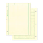 Computation Pad, Quadrille Rule, 11 x 8-1/2, Green, 100 Sheets