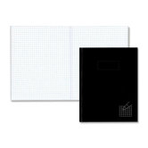 Composition Books, 4x4 Quad, 192 Ct, 9-1/4"x7-1/4", Black