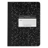 Marble Cover Composition Book, Wide Rule, 9-3/4x7-1/2
