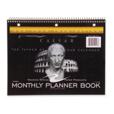 Calendar, Undated, Wirebound, 13/Sheets, 11"x8-1/2", Black, 2013