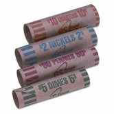 Preformed Tubular Coin Wrappers, 216/Box