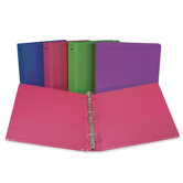 Round View Binder,w/2 Pckts,1" Cap.,11"x8-1/2",Asst.