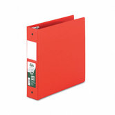 Antimicrobial Locking Round Ring Binder, 8-1/2 x 11, 2in Capacity, Black