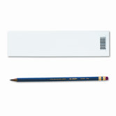 Col-Erase Pencil with Eraser, Blue Lead, Blue Barrel, Dozen
