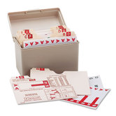 Alpha-Z Color-Coded First Letter Combo Alpha Labels Starter Set, 1500/Box