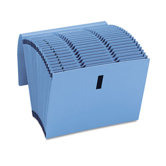 Recycled WaterShed/CutLess Expanding File, Letter, Blue, 1/Each
