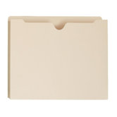 File Jackets,11 Pt.,2" Exp.,Letter,Straight Cut,10/PK,Manila