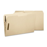Folder, 2 Fasteners, Pos 1 and 3, Letter, 12 per Pack, Manila