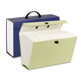 Portable Case File, 19 Pockets, Legal, Assorted colors