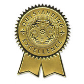 Certificate Seals Embossed Foil, 12/Pack