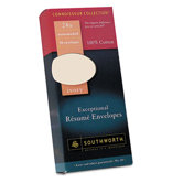 100% Cotton #10 Resume Envelope, 50/Box