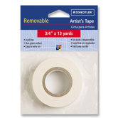 Artist's Tape, Nonglare, Removable, 3/4"x13 yards, White