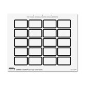 Exhibit Labels, 1-5/8"x1", 240 Labels/Pack, White