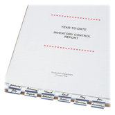 Computer Printout Index Tabs, 1-1/2" Write On, 16 per Pack, Blue Edge