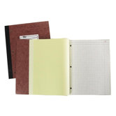 Lab Research Notebook, 11x8-1/2", 100 Sheets, Brown