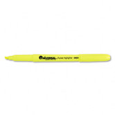 Pocket Clip Highlighter, Chisel Tip, 12/ Pack