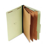Pressboard Classification Folder, Legal, Eight-Section, 10/Box