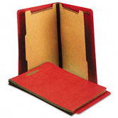 Pressboard End Tab Folders, 10/Box