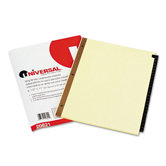 Leather-Look Mylar Tab Dividers, Set of 25