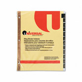 Leather-Look Mylar Tab Dividers, 12/Set
