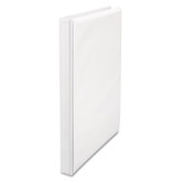 Round Ring Economy Vinyl View Binder, White