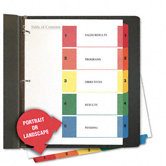 Table Of Contents Dividers, 6 Sets/Pack