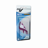 Sticky-Back hook & loop fastener squares, 1 1/4", clear
