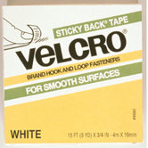 Velcro Tape 3/4 X 4 Strips White