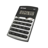 Calculator, 10-Digit, Metric Conversion, Black/Silver