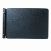 Raven Vinyl-Guarded Post Binder, 11 x 17, 8-1/4 Center, Black
