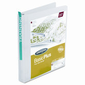Print-Won't-Stick Flexible Poly Round Ring View Binder, 1in Capacity, Clear