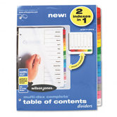 Multi-Dex Index, 12 Month Tabs, Letter (Set of 12)