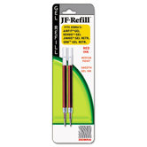 Jf Refill For Jimnie Gel Rt/Sarasa/Z-Grip Gel Roller Ball, Med,2/Pack