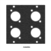 Canare BNC Recessed Cable Panel Punchouts