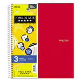 Five Star Wirebound 5-Subject Notebook, College Rule, Letter, 200 Sheets